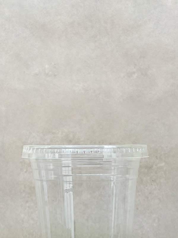 PLA Flat W/Hole Cold Cup Lid 95mm BPI